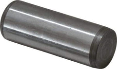 Jergens - 3/4" Diam x 2" Pin Length C-1215 Alloy Steel Pull Out Dowel Pin - C 47-58 & C 60-64 (Surface) Hardness, 1 Beveled & 1 Threaded End - Exact Industrial Supply