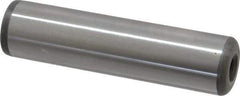 Jergens - 3/4" Diam x 3" Pin Length C-1215 Alloy Steel Pull Out Dowel Pin - C 47-58 & C 60-64 (Surface) Hardness, 1 Beveled & 1 Threaded End - Exact Industrial Supply