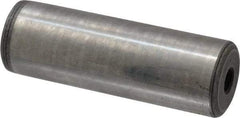 Jergens - 1" Diam x 3" Pin Length C-1215 Alloy Steel Pull Out Dowel Pin - C 47-58 & C 60-64 (Surface) Hardness, 1 Beveled & 1 Threaded End - Exact Industrial Supply