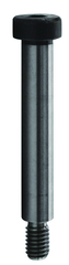 M10 x 60 - Black Finish Heat Treated Alloy Steel - Shoulder Screws - Socket Head - Exact Industrial Supply