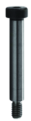 M8 x 12 - Black Finish Heat Treated Alloy Steel - Shoulder Screws - Socket Head - Exact Industrial Supply
