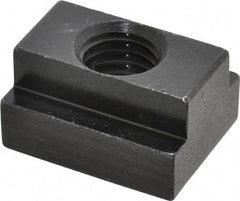 Jergens - 1/2-13 Blind Tapped T Slot Nut - 9/16" Slot Width, 7/8 x 11/32" Base Width x Height, 1-1/8 x 5/8" OAL x Height - Exact Industrial Supply