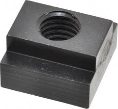 Jergens - 5/8-11 Blind Tapped T Slot Nut - 3/4" Slot Width, 1-1/4 x 15/32" Base Width x Height, 1-1/4 x 3/4" OAL x Height - Exact Industrial Supply