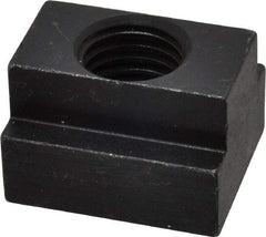 Jergens - 3/4-10 Blind Tapped T Slot Nut - 13/16" Slot Width, 1-1/4 x 9/16" Base Width x Height, 1-1/2 x 1" OAL x Height - Exact Industrial Supply