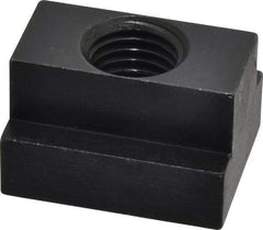 Jergens - 7/8-9 Blind Tapped T Slot Nut - 1" Slot Width, 1-5/8 x 5/8" Base Width x Height, 2 x 1-1/4" OAL x Height - Exact Industrial Supply