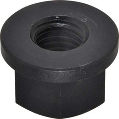 Jergens - 3/4-10, 1-5/8" Flange Diam, 1" High, 1-1/4" Across Flats, Flange Nut - Grade Low Carbon Steel Steel, Black Oxide Finish, 1/4" Flange Height, TCMA - Exact Industrial Supply