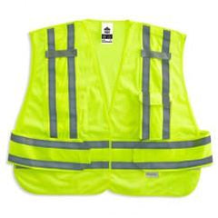 8244PSV M/L LIME PUBLIC SAFETY VEST - Exact Industrial Supply