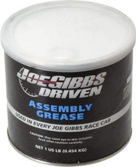 Joe Gibbs Driven Racing Oil - 1 Lb Tub Calcium Extreme Pressure Grease - Brown, Extreme Pressure, 158°F Max Temp, NLGIG 1-1/2, - Exact Industrial Supply