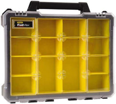 Stanley - 14 Compartment Tool Organizer - 16-31/32" Wide x 19-21/64" Deep x 4-21/64" High, Polypropylene Resin & Acrylonitrile Butadiene Styrene Plastic - Exact Industrial Supply