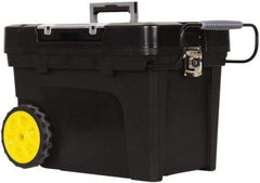 Stanley - Mobile Tool Chest - 14-15/32" Wide x 14-15/32" Deep x 16-3/4" High, Polypropylene Resin, Black - Exact Industrial Supply