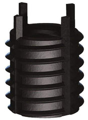 Jergens - 1-1/2 - 6 Internal, 1-7/8 - 12 External, UNC, 2" Insert Length, Heavy Duty Keylocking Thread Inserts - Carbon Steel, Zinc Phosphate Finish, Grade C1215, 2B Internal Class of Fit, 2A External Class of Fit, Use Tool 215-064716 - Exact Industrial Supply