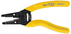 Ideal - 18 to 10 AWG Capacity Wire Stripper - 7" OAL, Cushion Grip Handle - Exact Industrial Supply