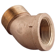 Merit Brass - Brass & Chrome Pipe Fittings Type: 45 Degree Street Elbow Fitting Size: 1-1/2 - Exact Industrial Supply