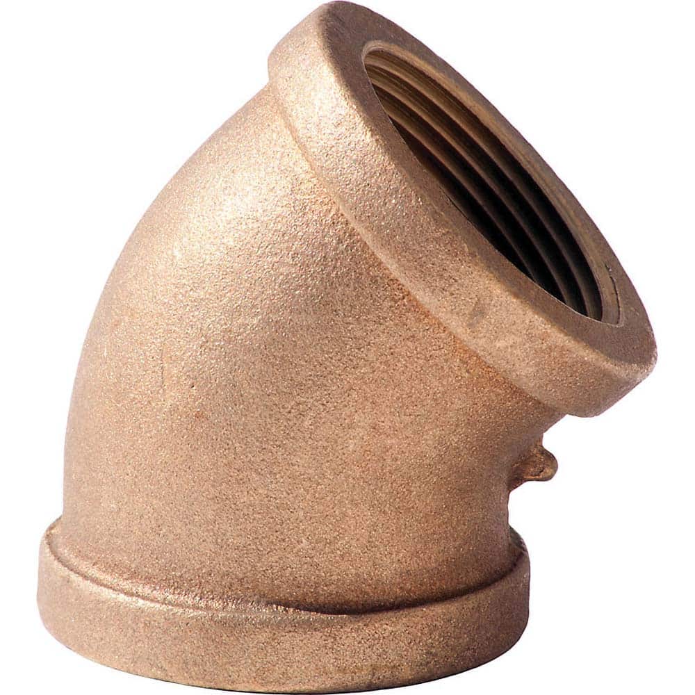 Merit Brass - Brass & Chrome Pipe Fittings Type: 45 Degree Elbow Fitting Size: 1 - Exact Industrial Supply