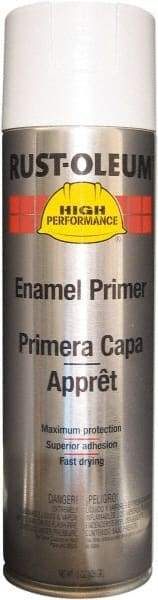 Rust-Oleum - 15 oz White Aerosol Primer - 14 Sq Ft Coverage, Interior/Exterior - Exact Industrial Supply