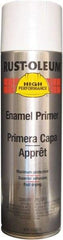 Rust-Oleum - 15 oz White Aerosol Primer - 14 Sq Ft Coverage, Interior/Exterior - Exact Industrial Supply