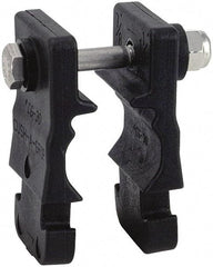 ZSI - 3/4" Pipe, Cushion Clamp - Black, 200 Lb Capacity, Glass Filled Nylon 6 - Exact Industrial Supply