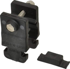 ZSI - 3/4" Pipe, Cushion Clamp - Black, 200 Lb Capacity, Glass Filled Nylon 6 - Exact Industrial Supply