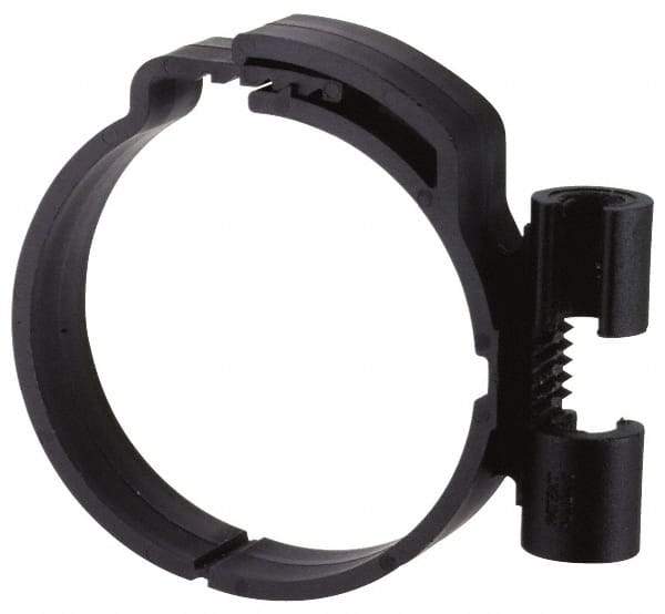 ZSI - 3/8" Rod, 2-1/8" Tube Diam, Cushion Clamp - Black, 150 Lb Capacity, Polyamide - Exact Industrial Supply