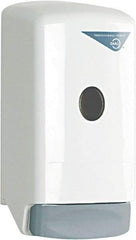 Dial - 800 mL Liquid Hand Soap Dispenser - Plastic, Hanging, White - Exact Industrial Supply