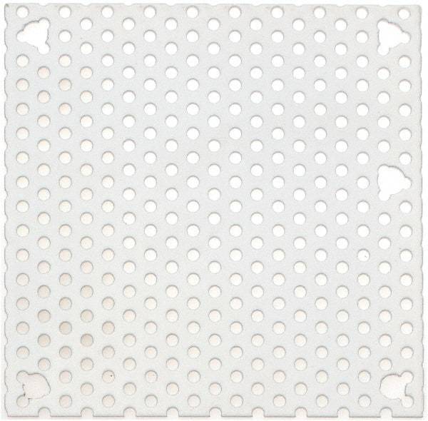Cooper B-Line - 4-1/4" OAW x 4-1/4" OAH Powder Coat Finish Electrical Enclosure Perforated Panel - 6" x 6" Box, 16 Gauge Steel, Use with 664-1 - Exact Industrial Supply