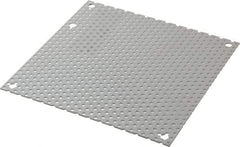 Cooper B-Line - 6-1/4" OAW x 6-1/4" OAH Powder Coat Finish Electrical Enclosure Perforated Panel - 8" x 8" Box, 16 Gauge Steel, Use with 884-1/886-1 - Exact Industrial Supply