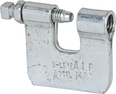 Cooper B-Line - 3/4" Max Flange Thickness, 1/2" Rod Steel C-Clamp with Locknut - 380 Lb Capacity, ASTM A1011 Carbon Steel - Exact Industrial Supply