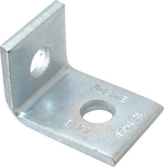 Cooper B-Line - Zinc Plated Carbon Steel 90° Strut Fitting - 1/2" Bolt, 2 Holes, Used with Cooper B Line Channel & Strut (All Sizes Except B62 & B72) - Exact Industrial Supply
