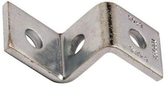 Cooper B-Line - Zinc Plated Carbon Steel Z Strut Fitting - 1/2" Bolt, 3 Holes, Used with Cooper B Line Channel & Strut (All Sizes Except B62 & B72) - Exact Industrial Supply