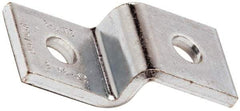 Cooper B-Line - Zinc Plated Carbon Steel Z Strut Fitting - 1/2" Bolt, 2 Holes, Used with Cooper B Line Channel & Strut (All Sizes Except B62 & B72) - Exact Industrial Supply
