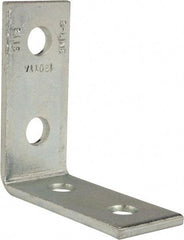 Cooper B-Line - Zinc Plated Carbon Steel 90° Strut Fitting - 1/2" Bolt, 4 Holes, Used with Cooper B Line Channel & Strut (All Sizes Except B62 & B72) - Exact Industrial Supply