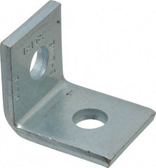 Cooper B-Line - Zinc Plated Carbon Steel 90° Corner Strut Fitting - 1/2" Bolt, 2 Holes, Used with Cooper B Line Channel & Strut (All Sizes Except B62 & B72) - Exact Industrial Supply