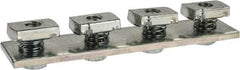Cooper B-Line - Zinc Plated Carbon Steel Preassembled Flat Splice Strut Fitting - 1/2" Bolt, 4 Holes, Used with Cooper B Line Channel & Strut (All Sizes Except B62 & B72) - Exact Industrial Supply