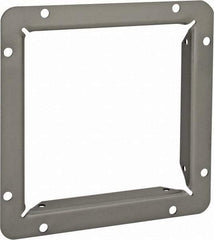 Cooper B-Line - 6 Inch Wide x 6 Inch High, Rectangular Raceway Flange - Gray, For Use with Lay In Wireways, Type 1 Screw Cover Wireway - Exact Industrial Supply