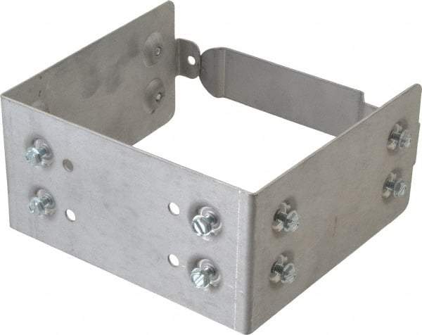 Cooper B-Line - 6 Inch Wide x 6 Inch High, Rectangular Raceway Connector Coupling - Gray, For Use with Lay In Wireways, Type 1 Screw Cover Wireway - Exact Industrial Supply