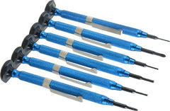 Moody Tools - 6 Piece Phillips, Screw Extractor, Slotted Screwdriver Set - Exact Industrial Supply