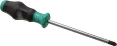Wera - #3, 10-1/2" OAL, Standard Phillips Screwdriver - 6" Blade Length, Round Shank, Ergonomic Handle - Exact Industrial Supply