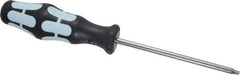 Wera - T10 Torx Driver - 80mm Blade Length, Ergonomic Handle - Exact Industrial Supply