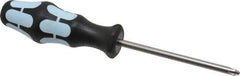 Wera - #2, 8-1/4" OAL, Standard Phillips Screwdriver - 4" Blade Length, Round Shank, Ergonomic Handle - Exact Industrial Supply