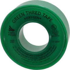 Federal Process - 1/2" Wide x 260" Long Oxygen Pipe Repair Tape - 3.7 mil Thick, -450 to 550°F, Green - Exact Industrial Supply