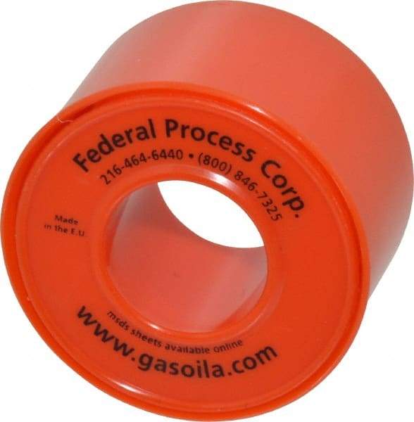 Federal Process - 1" Wide x 520" Long General Purpose Pipe Repair Tape - 3 mil Thick, -450 to 550°F, White - Exact Industrial Supply