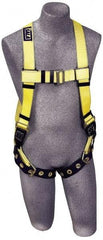 DBI/SALA - 420 Lb Capacity, Size XXL, Full Body Vest Safety Harness - Polyester Webbing, Tongue Leg Strap, Pass-Thru Chest Strap - Exact Industrial Supply