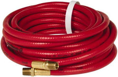 PRO-SOURCE - 1/2" ID x 3/4" OD 100' Long Multipurpose Air Hose - MNPT x MNPT Ends, 300 Working psi, 23 to 150°F, 1/2" Fitting, Red - Exact Industrial Supply