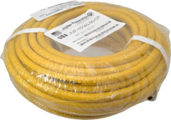 PRO-SOURCE - 1/4" ID x 15/32" OD 50' Long Multipurpose Air Hose - MNPT x MNPT Ends, 300 Working psi, 23 to 150°F, 1/4" Fitting, Yellow - Exact Industrial Supply