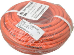 PRO-SOURCE - 1/4" ID x 15/32" OD 50' Long Multipurpose Air Hose - MNPT x MNPT Ends, 300 Working psi, 23 to 150°F, 1/4" Fitting, Orange - Exact Industrial Supply