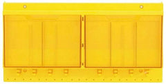 Master Lock - 1 Piece, Empty Polycarbonate Lockout Device and Tag Station - 22 Inch Wide x 11 Inch High x 4-1/8 Inch Deep, Yellow - Exact Industrial Supply