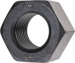 Value Collection - 2 - 4-1/2 UNC Steel Right Hand Heavy Hex Nut - 3-1/8" Across Flats, 1-31/32" High, Uncoated, 2B Class of Fit - Exact Industrial Supply