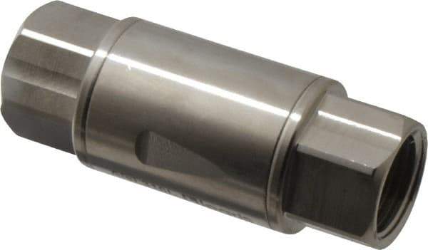 Legris - 1/2" Stainless Steel Check Valve - Unidirectional, FNPT x FNPT, 580 WOG - Exact Industrial Supply