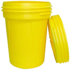Eagle - 30 Gallon Closure Capacity, Screw On Closure, Yellow Lab Pack - 5 Gallon Container, Polyethylene, 396 Lb. Capacity, UN 1H2/X120/S; UN 1H2/Y180/S Listing - Exact Industrial Supply
