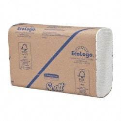 Scott - 1 Ply White Multi-Fold Paper Towels - 9-1/4" Wide - Exact Industrial Supply